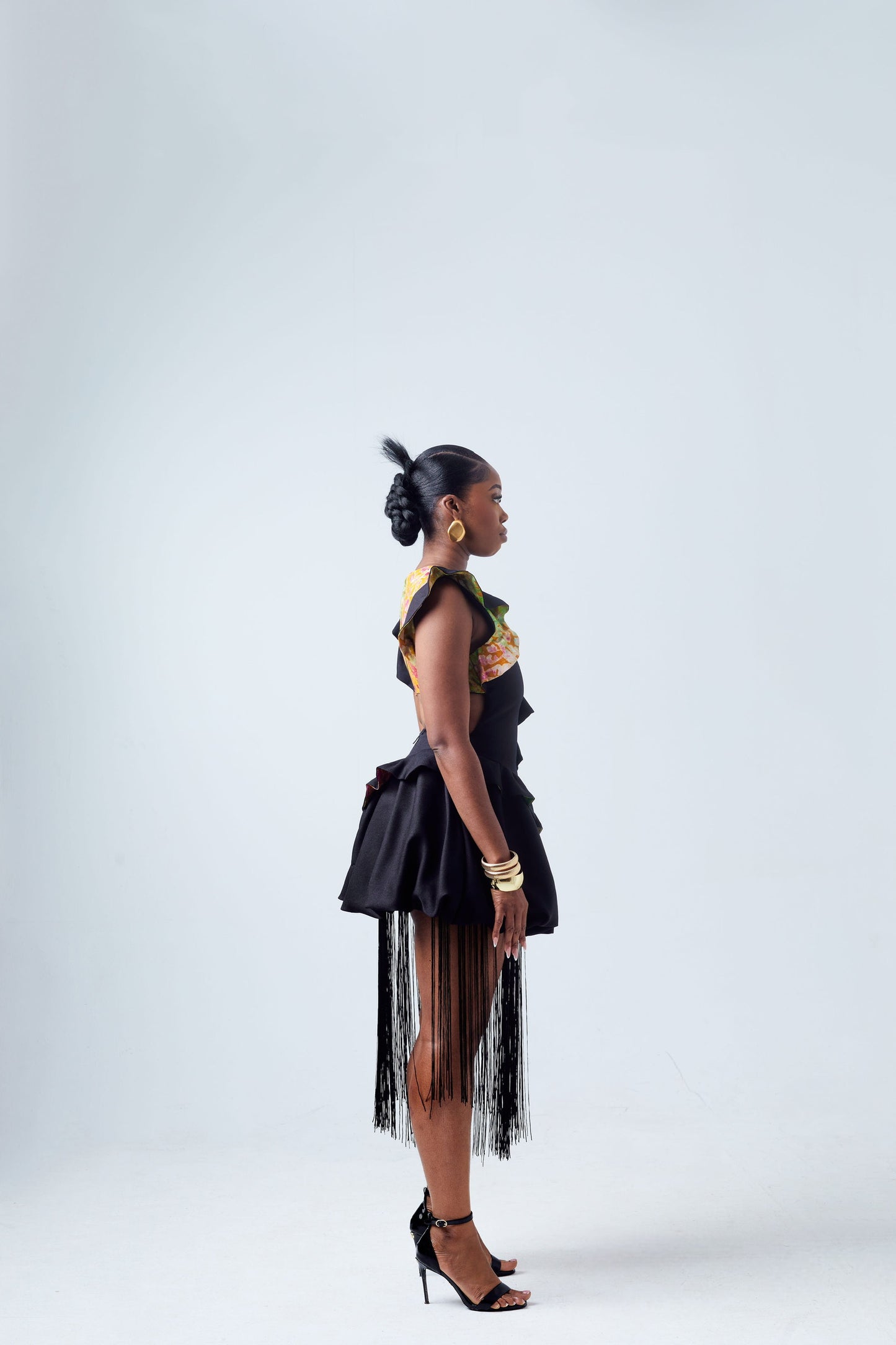 Asantewaa Fringe Bubble Dress