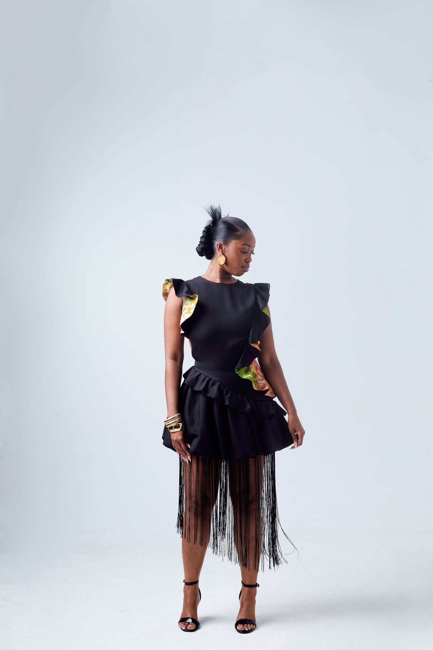 Asantewaa Fringe Bubble Dress