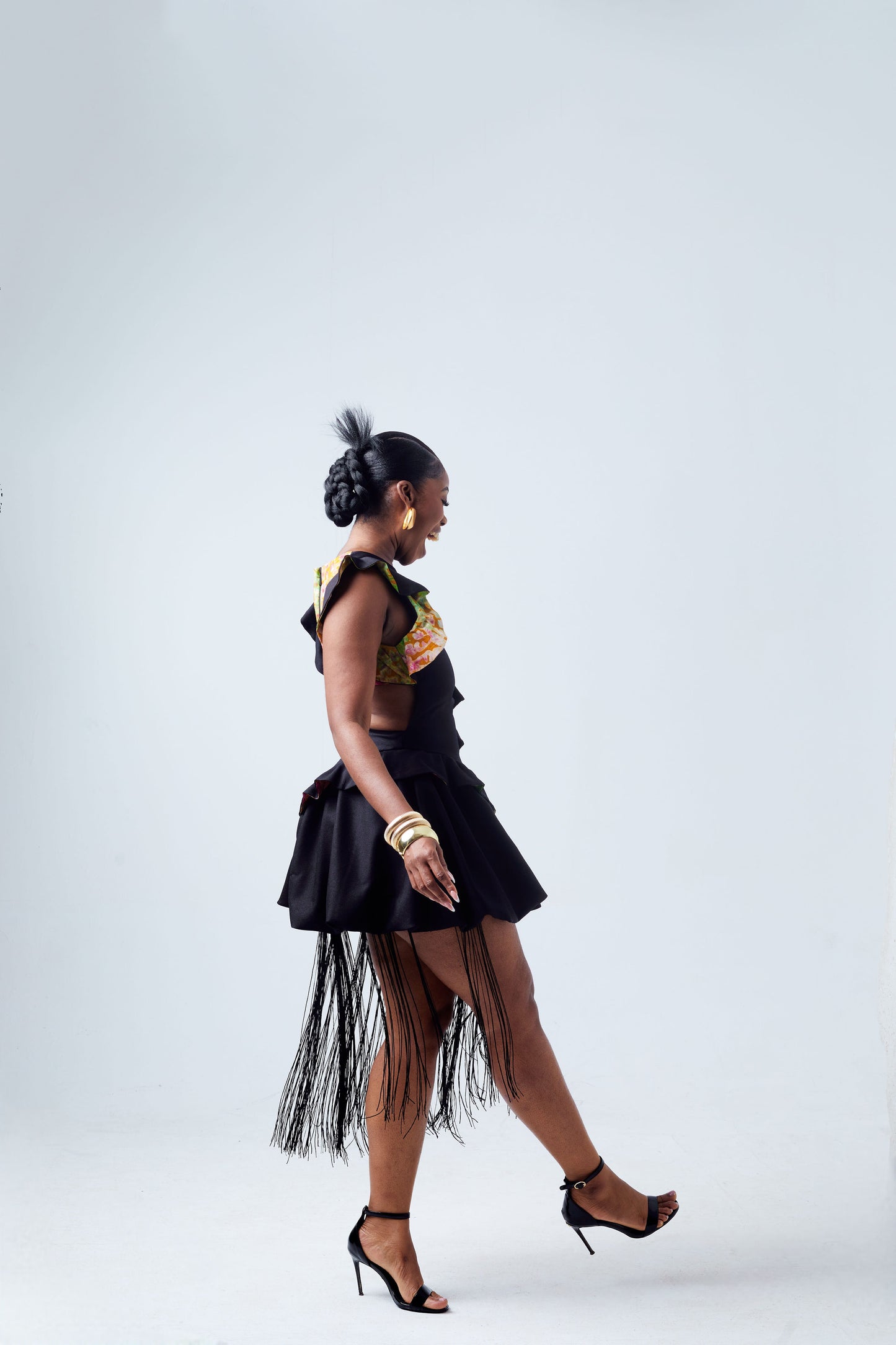 Asantewaa Fringe Bubble Dress