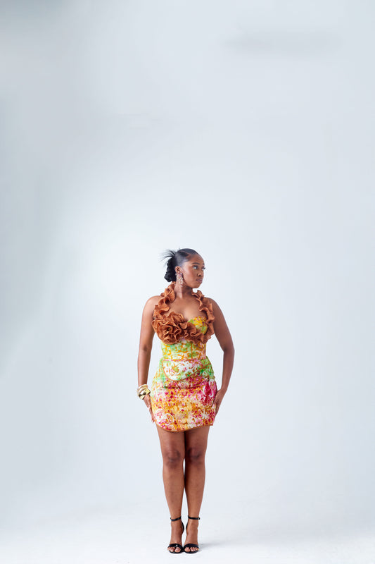 Aya Core Ruffled Corset & Skirt