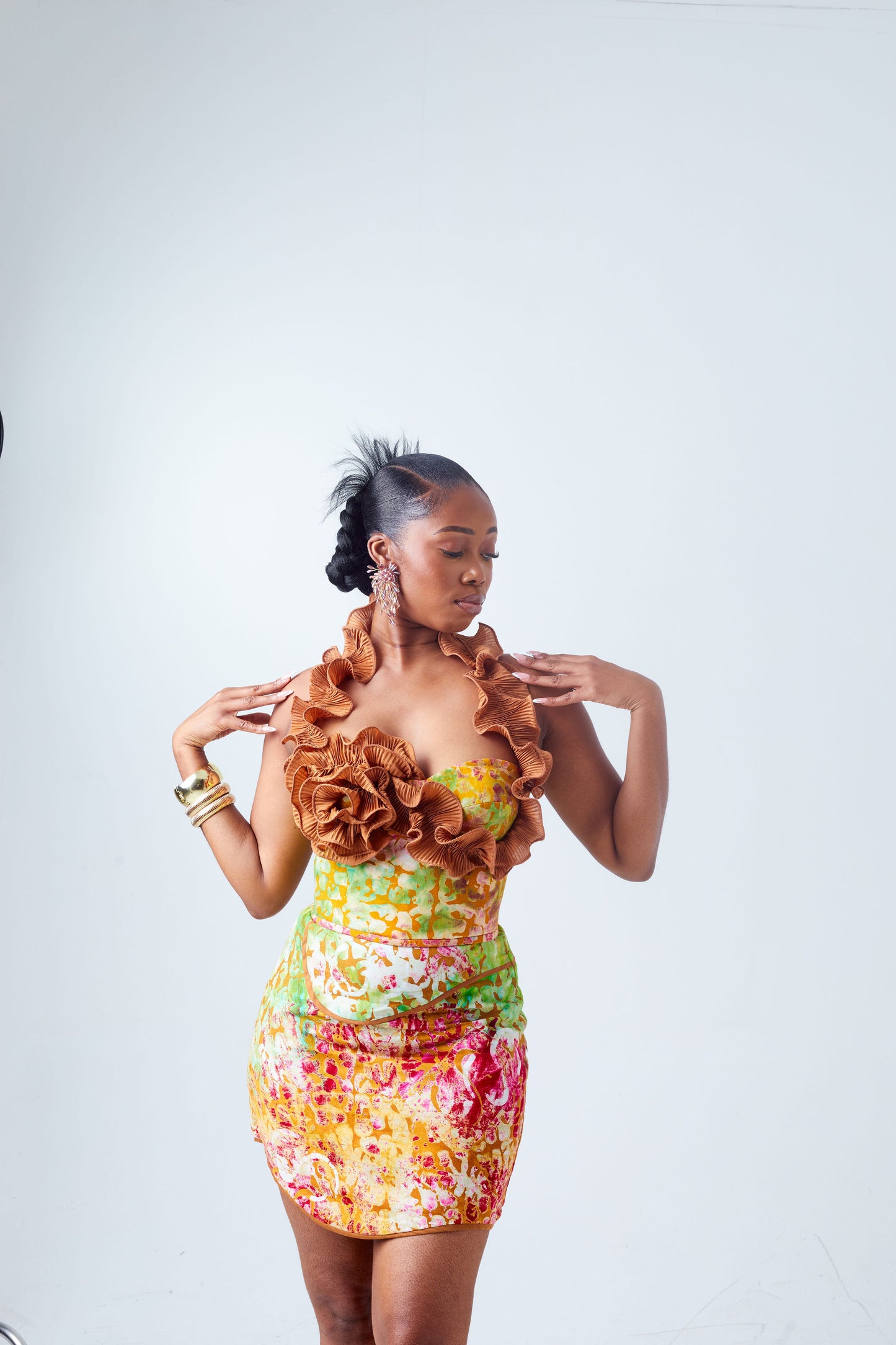 Aya Core Ruffled Corset & Skirt
