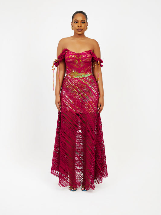 Scarlet Lace Set